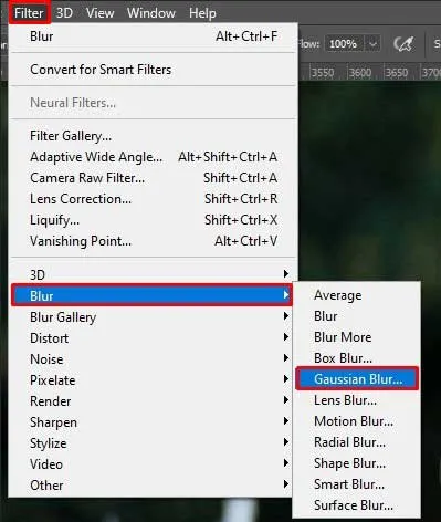 how to gaussian blur in adobe photoshop.