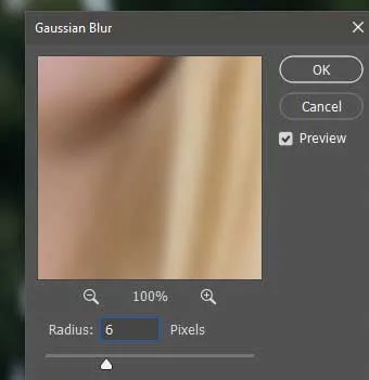 gaussian blur in adobe photoshop