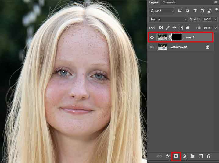 how to Invert the layer photoshop