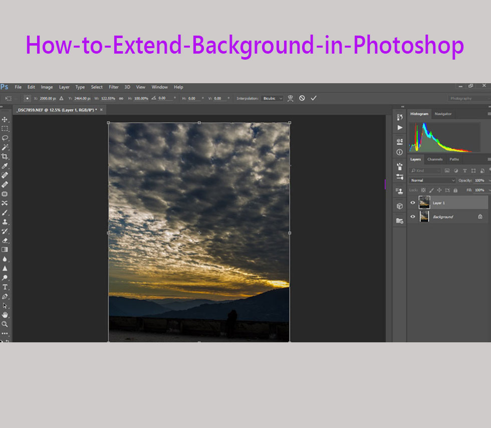 How to Extend Background in Photoshop