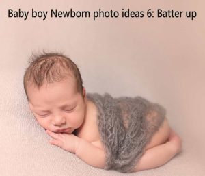 newborn photo ideas Batter up