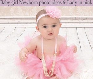 newborn photo ideas Lady in pink
