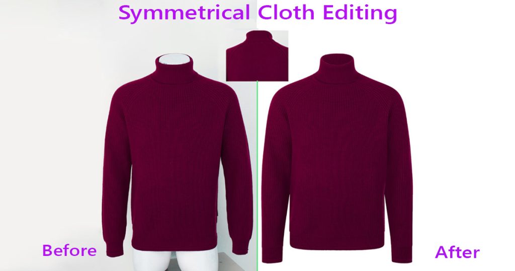 Symmetrical cloth editing