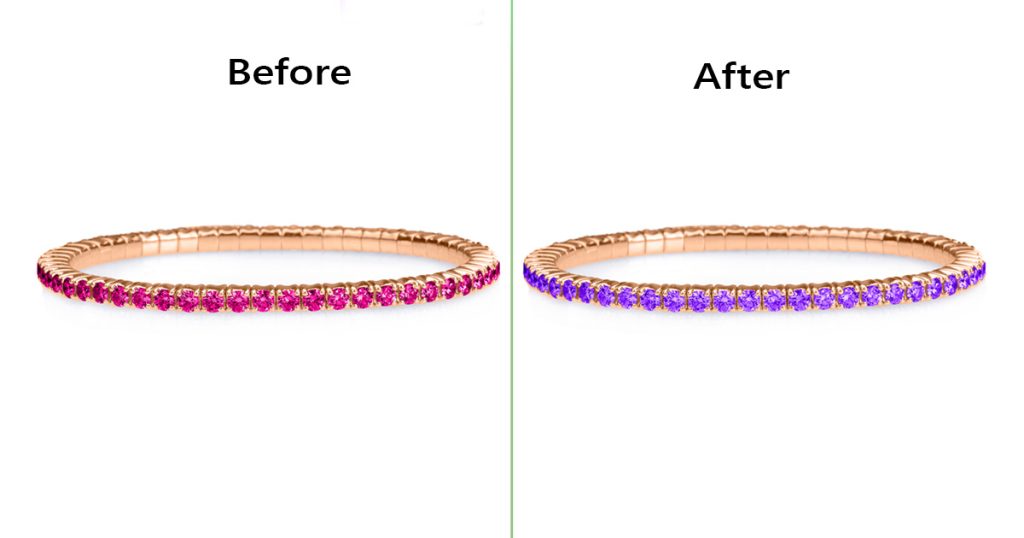 Color Correction on Jewelry Image
