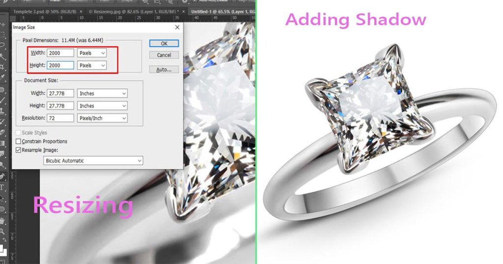 Color Correction on Jewelry Image