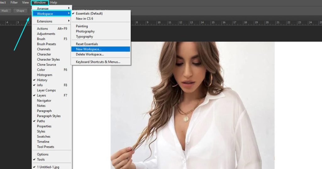 Preparing Photoshop Workspace Settings