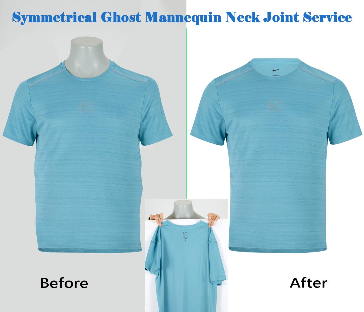 Symmetrical Ghost Mannequin Neck Joint Service