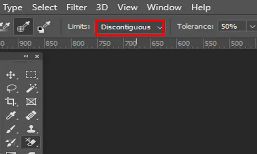 Discontinuous and Protect Foreground in photoshop