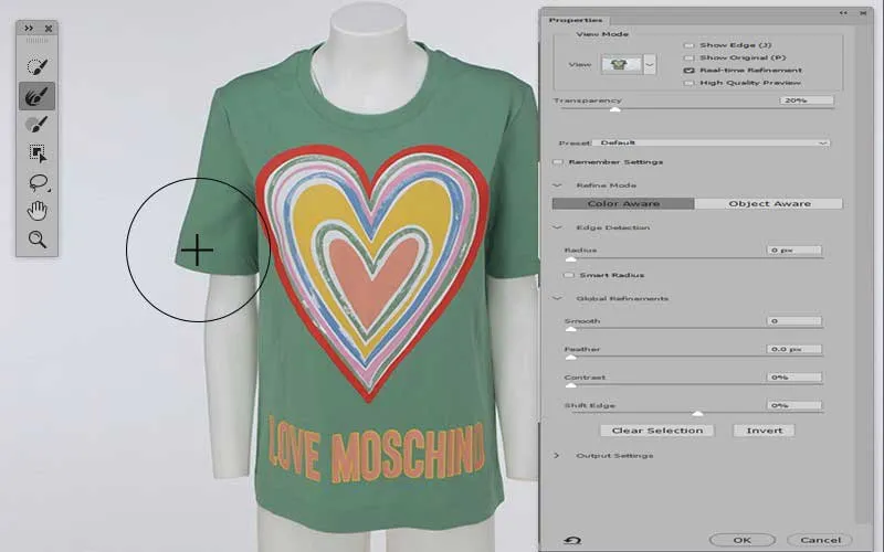 Photoshop invisible mannequin Editing Steps