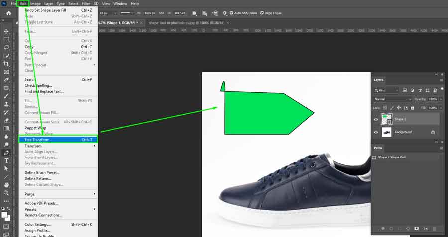 How to transform or scale a Shape Path