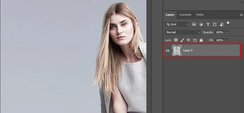 unlock photo layer in photoshop