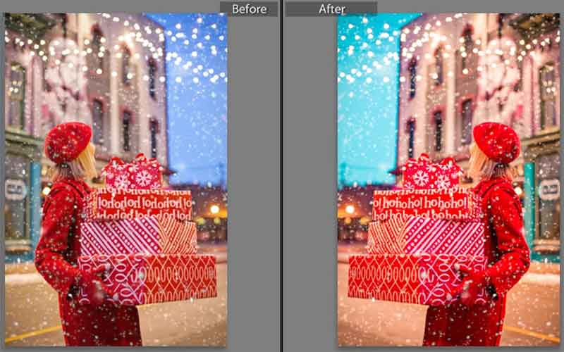 Christmas photography editing ideas