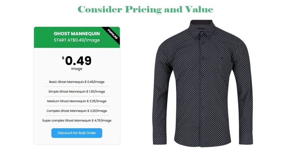 Consider Pricing and Value