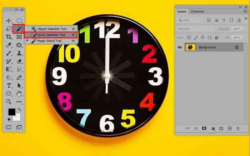select the quick selection tool photoshop Quick Selection Tool