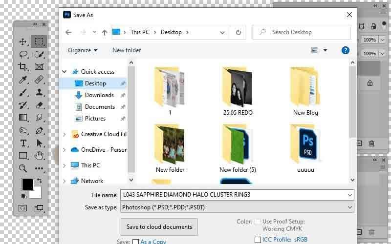 save the file save file in photoshop