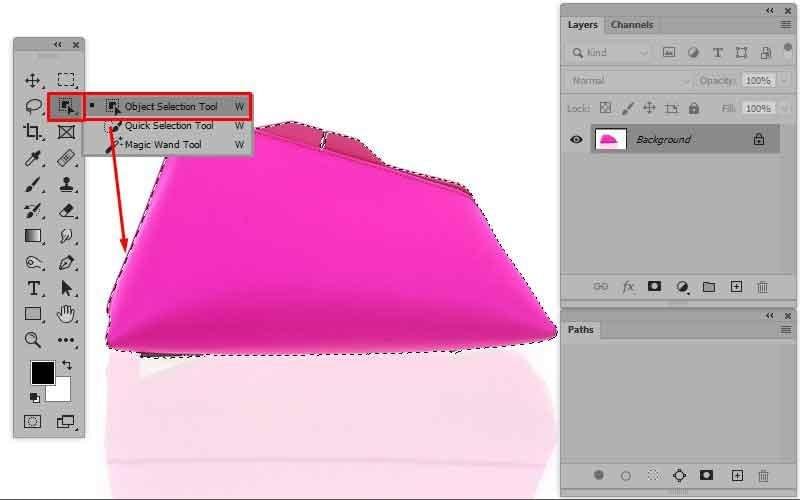 make transparent background with object selection tool background object selection tool