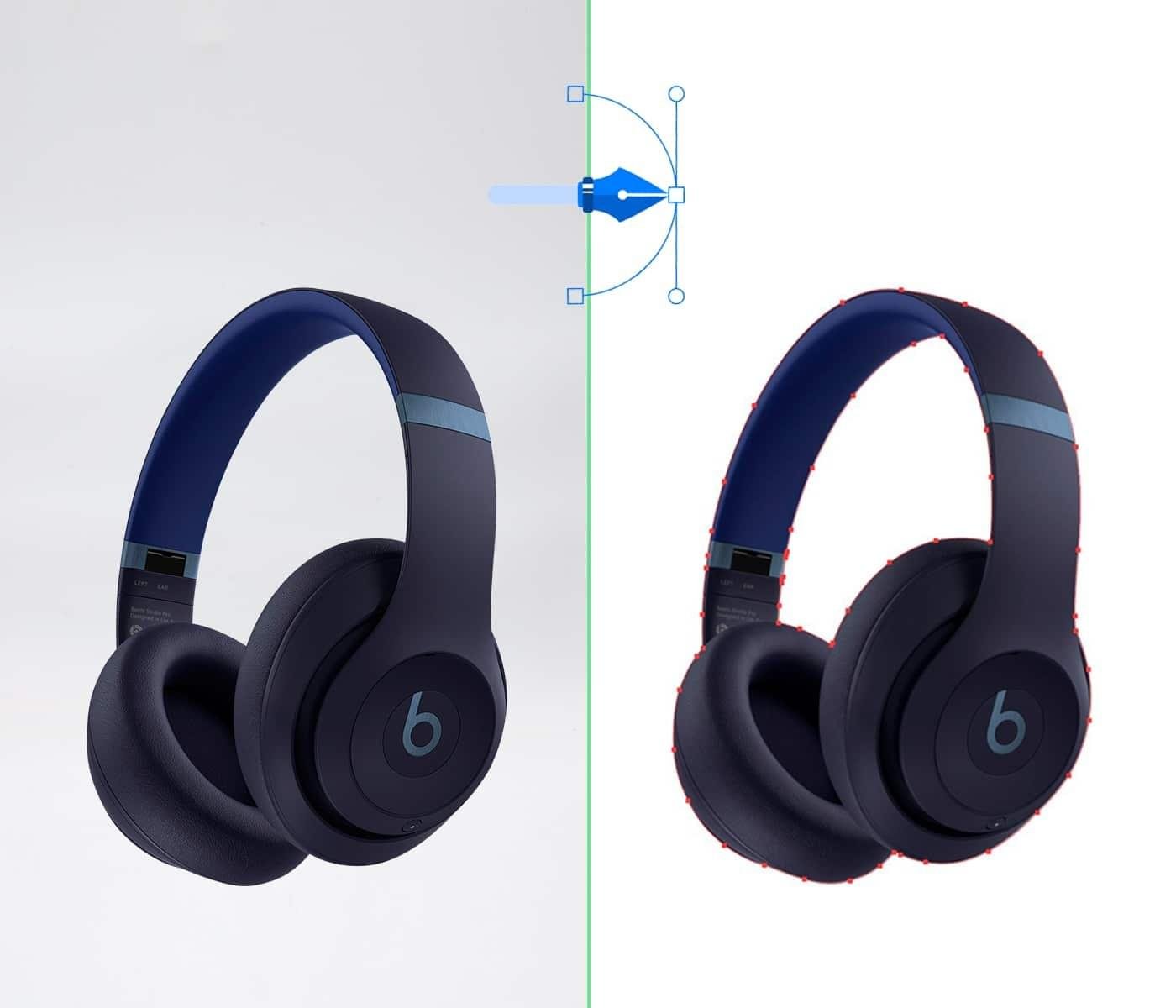 hand drawn clipping path